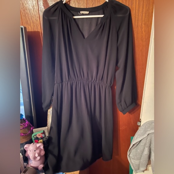 YOURS LONDON Plus Size Black Lace V-Neck Midi Dress | Yours Clothing